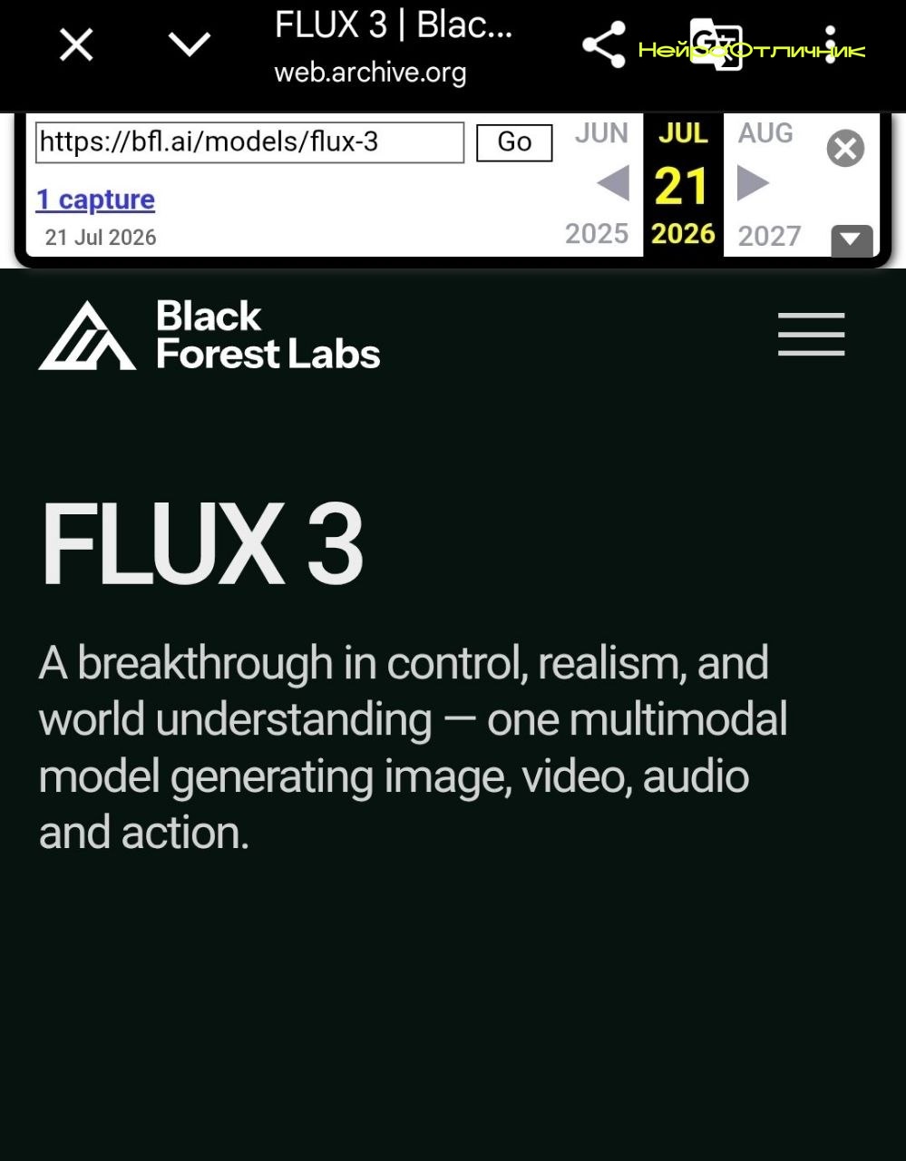 FLUX 3: не просто генератор картинок, а заявка на мультимодальность