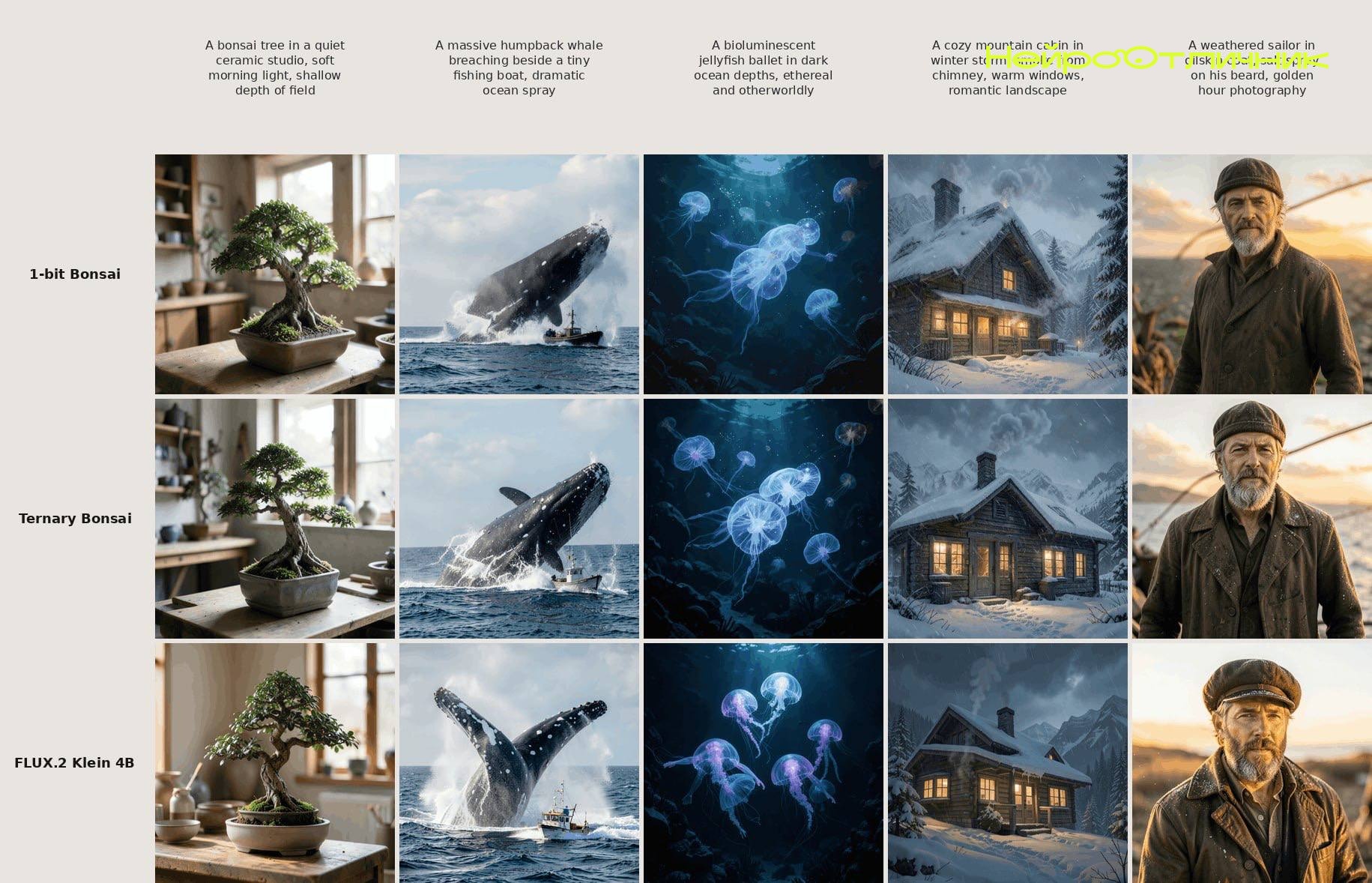 Bonsai Image 4B: генератор картинок FLUX.2 Klein для локального запуска