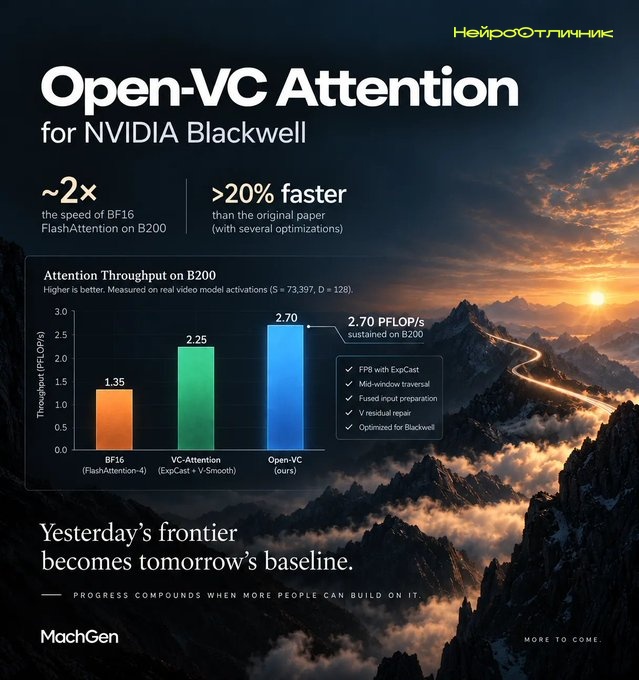Open-VC Attention: Новая реализация для ускоренной генерации видео